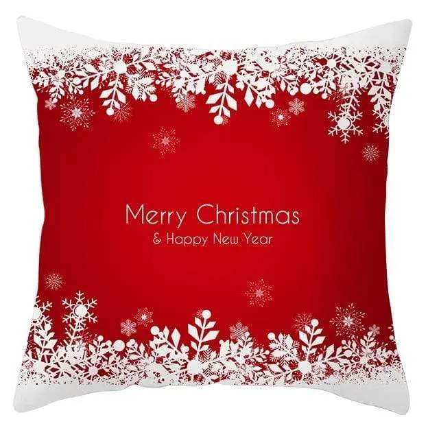 Housse de coussin Noël Rouge