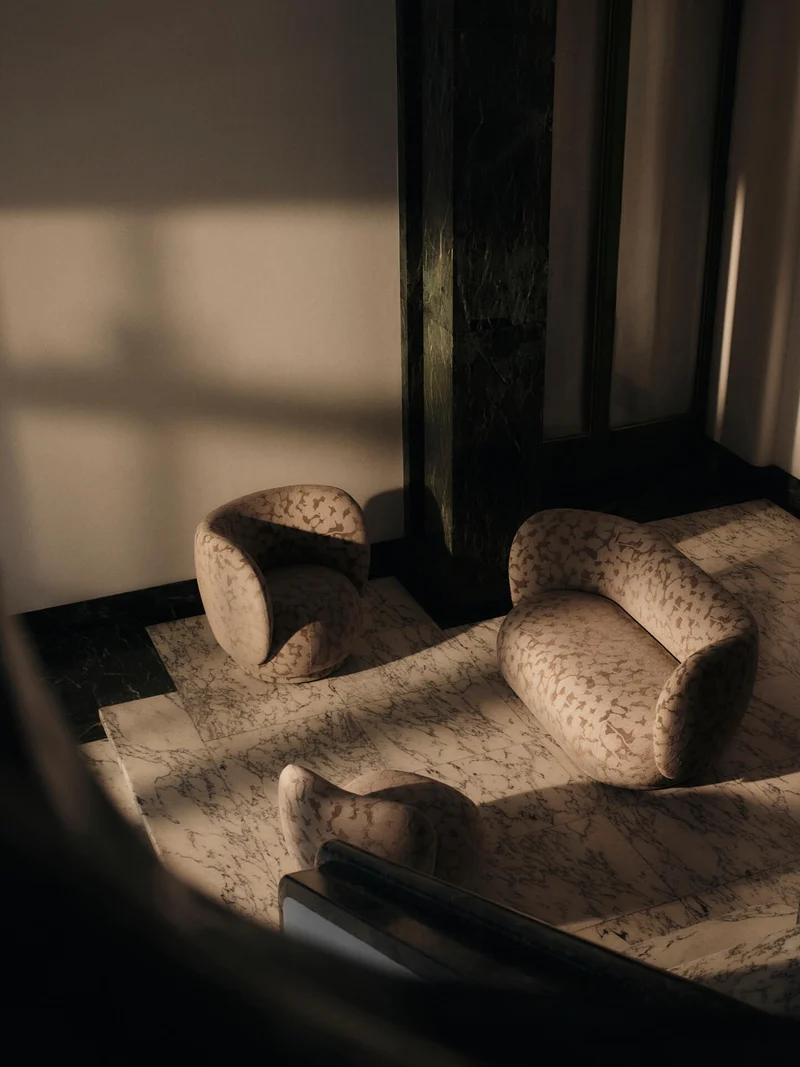 Rico Lounge Chair - Cilla - Taupe