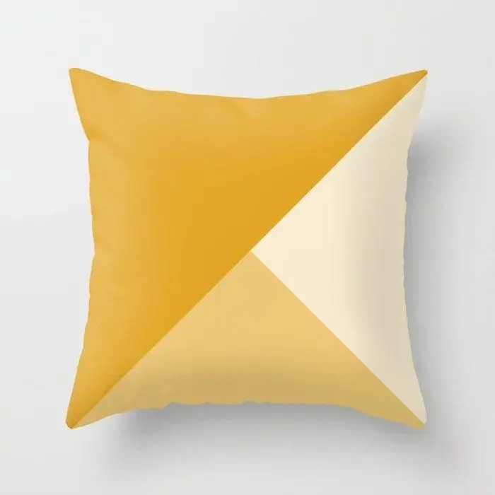 JAUNE - Housse de coussin décoratif