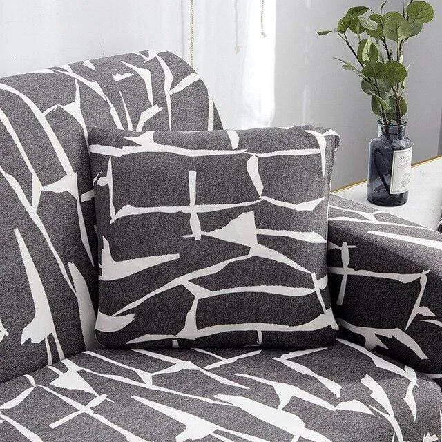 GOLDEN - Housse de coussin imprimée extensible