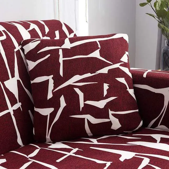 GOLDEN - Housse de coussin imprimée extensible