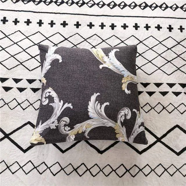 GOLDEN - Housse de coussin imprimée extensible