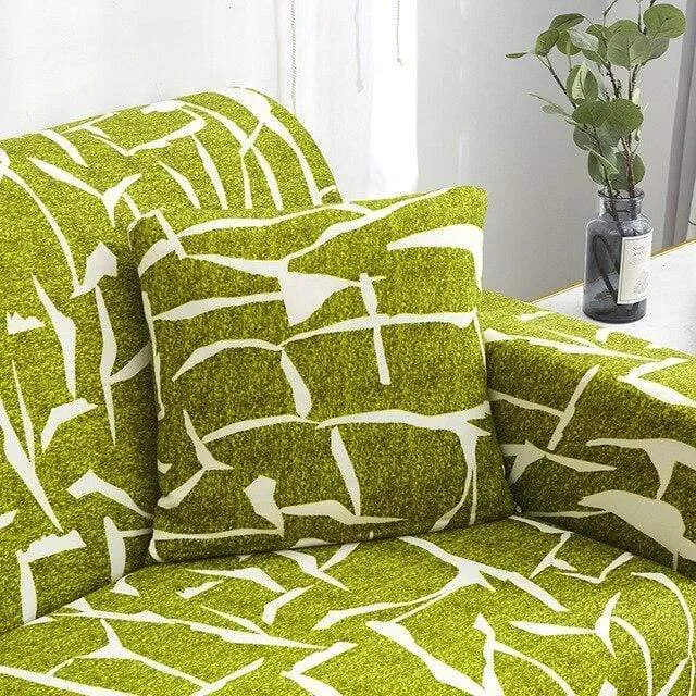 GOLDEN - Housse de coussin imprimée extensible