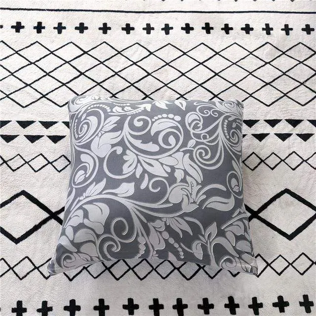 GOLDEN - Housse de coussin imprimée extensible
