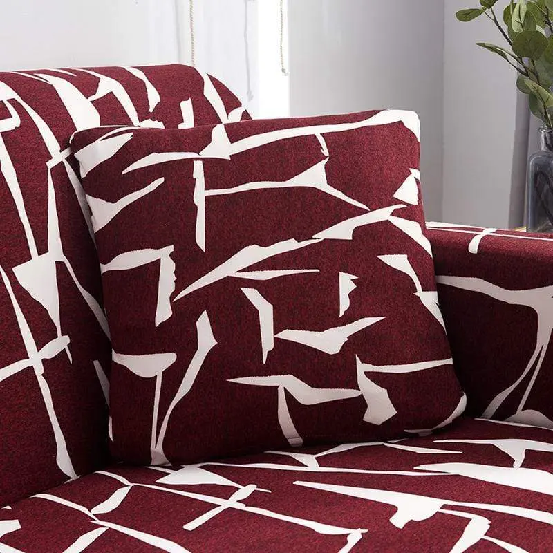 GOLDEN - Housse de coussin imprimée extensible