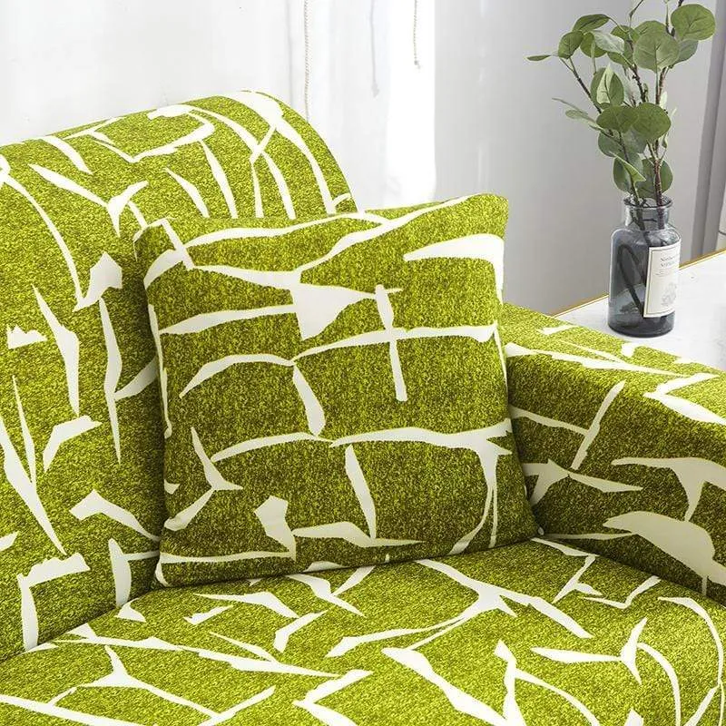 GOLDEN - Housse de coussin imprimée extensible