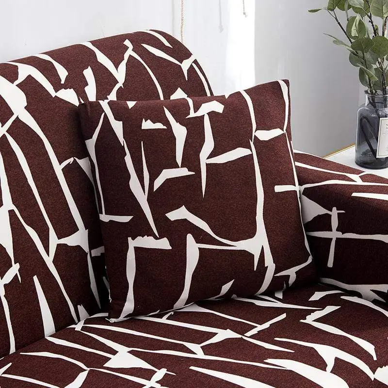 GOLDEN - Housse de coussin imprimée extensible