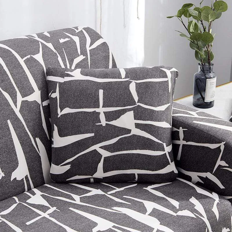 GOLDEN - Housse de coussin imprimée extensible