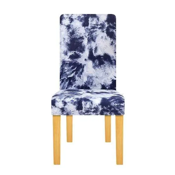 UNICHAIR - Housse de chaise extensible, géométrique, élastique de taille universelle