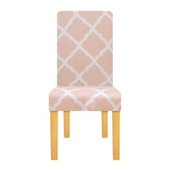 UNICHAIR - Housse de chaise extensible, géométrique, élastique de taille universelle