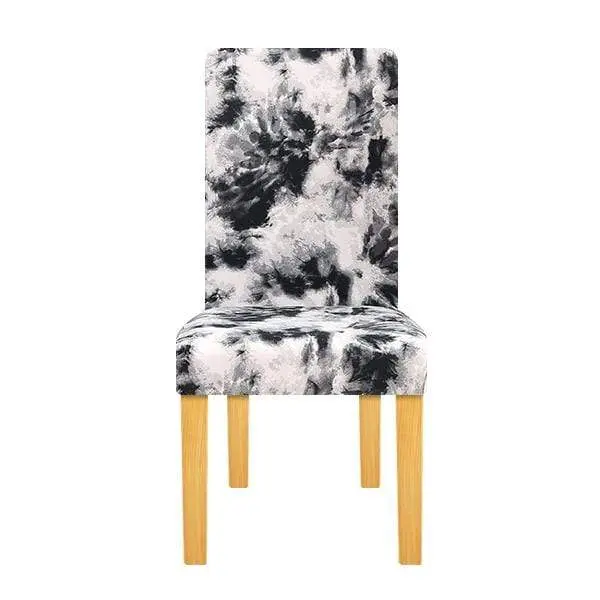 UNICHAIR - Housse de chaise extensible, géométrique, élastique de taille universelle