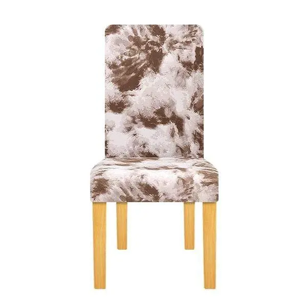 UNICHAIR - Housse de chaise extensible, géométrique, élastique de taille universelle