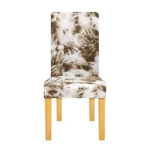 UNICHAIR - Housse de chaise extensible, géométrique, élastique de taille universelle