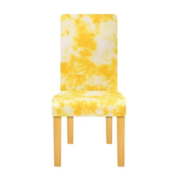 UNICHAIR - Housse de chaise extensible, géométrique, élastique de taille universelle
