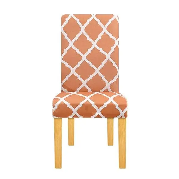 UNICHAIR - Housse de chaise extensible, géométrique, élastique de taille universelle