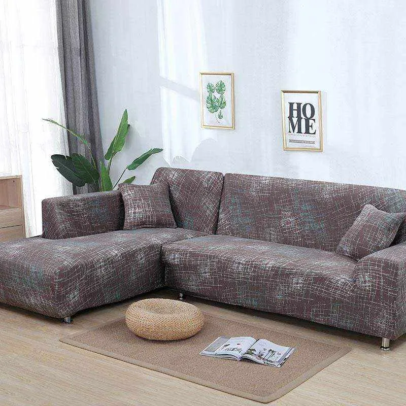 Housse canapé d'angle extensible et résistante SCORNER