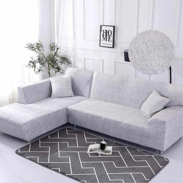 Housse canapé d'angle extensible et résistante SCORNER
