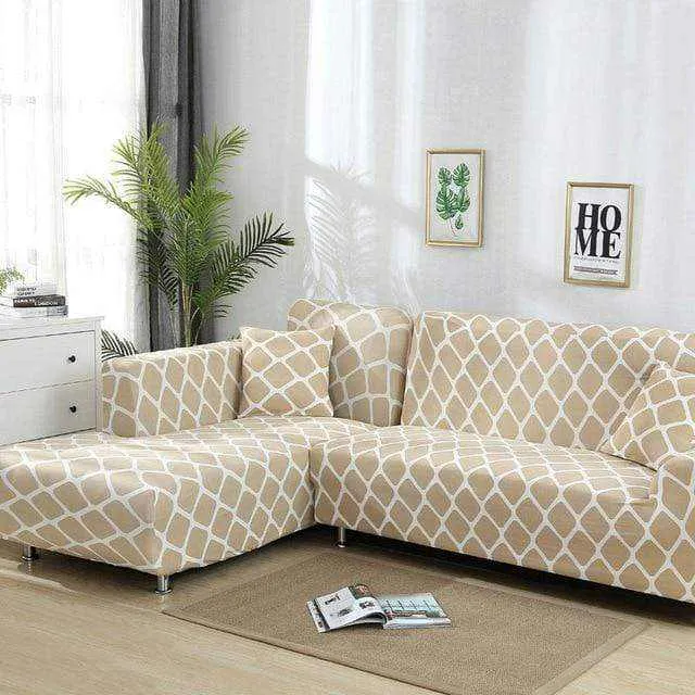 Housse canapé d'angle extensible et résistante SCORNER