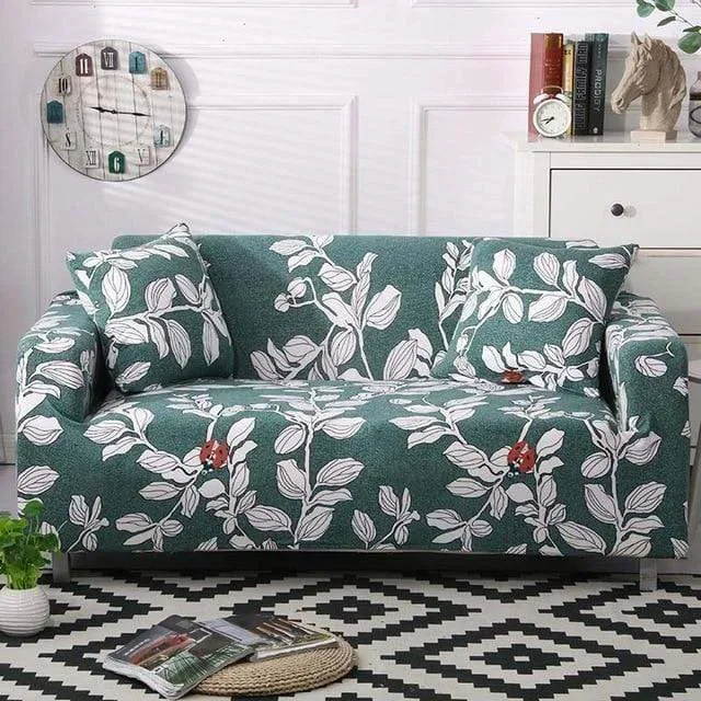 FLEURIE - Housse de canapé convertible aux couleurs d'été