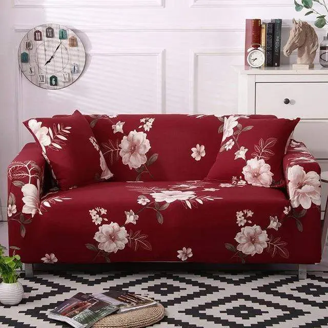 FLEURIE - Housse de canapé convertible aux couleurs d'été
