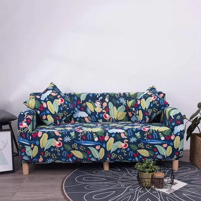 FLEURIE - Housse de canapé convertible aux couleurs d'été