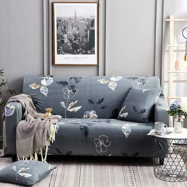 FLEURIE - Housse de canapé convertible aux couleurs d'été