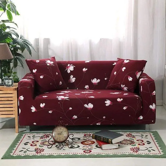 FLEURIE - Housse de canapé convertible aux couleurs d'été