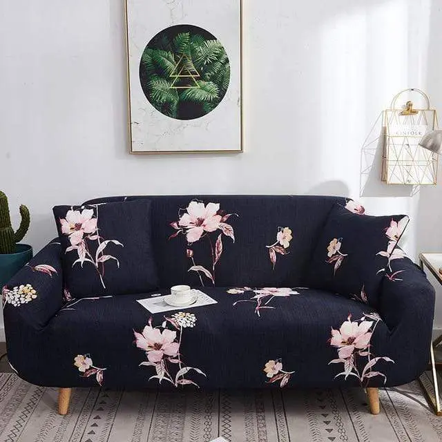 FLEURIE - Housse de canapé convertible aux couleurs d'été