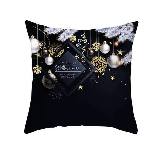 Coussin Noel Noir-Housse de France