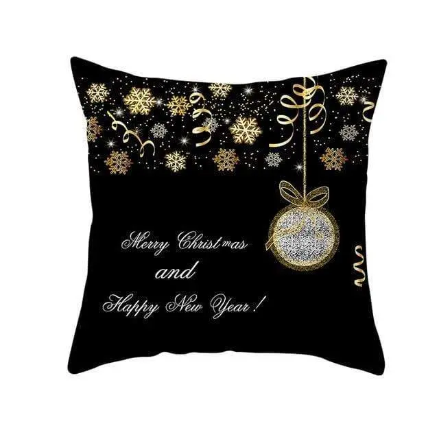 Coussin Noel Noir-Housse de France