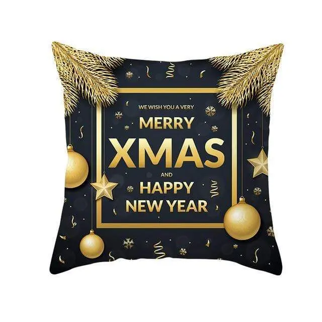 Coussin Noel Noir-Housse de France