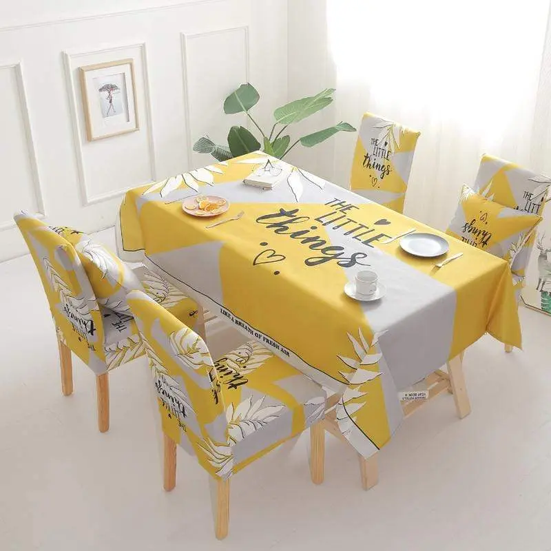 MYSTER - Housse de chaise et Nappes de table décorative