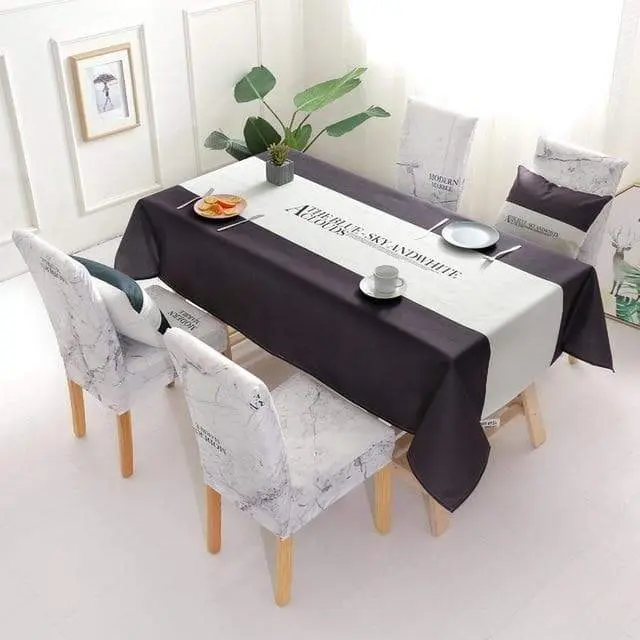 MYSTER - Housse de chaise et Nappes de table décorative
