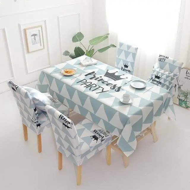 MYSTER - Housse de chaise et Nappes de table décorative