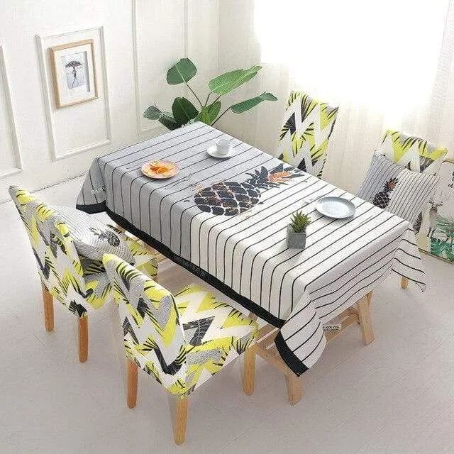 MYSTER - Housse de chaise et Nappes de table décorative