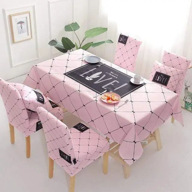 MYSTER - Housse de chaise et Nappes de table décorative