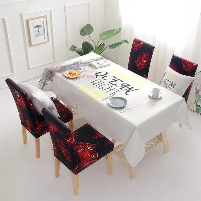 MYSTER - Housse de chaise et Nappes de table décorative