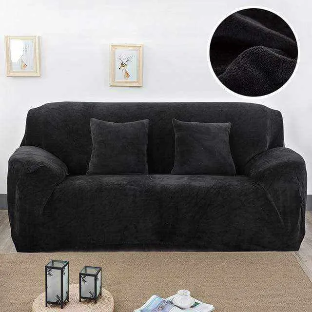 Housse de canapé au tissu moelleux VELOURS