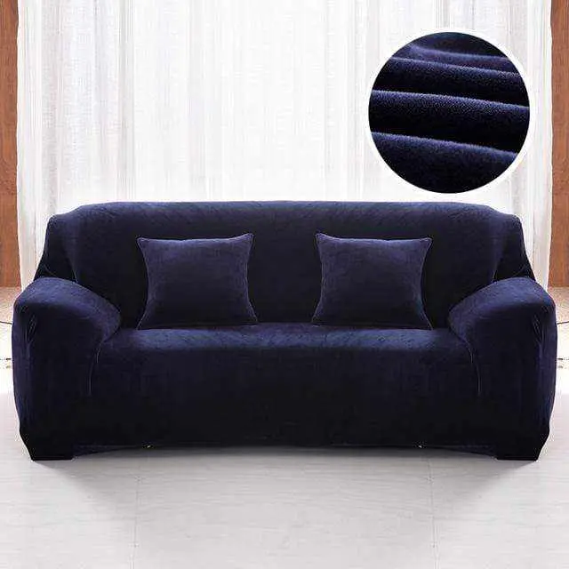 Housse de canapé au tissu moelleux VELOURS
