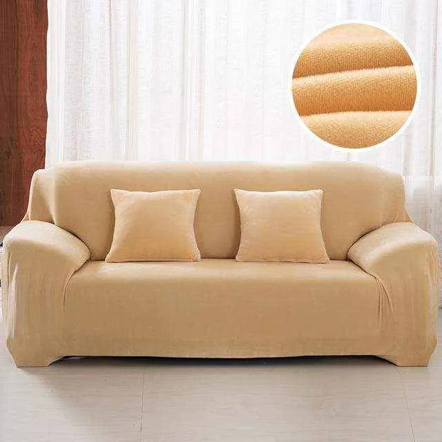 Housse de canapé au tissu moelleux VELOURS