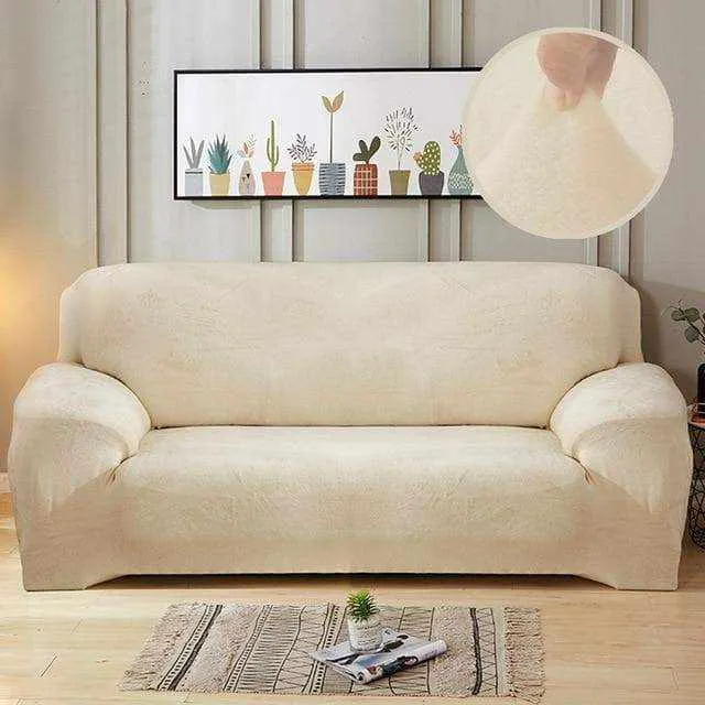 Housse de canapé au tissu moelleux VELOURS