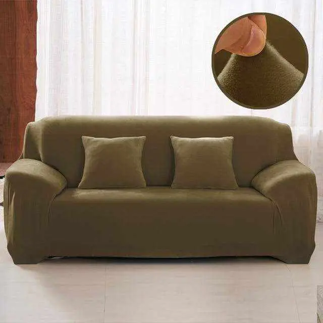 Housse de canapé au tissu moelleux VELOURS