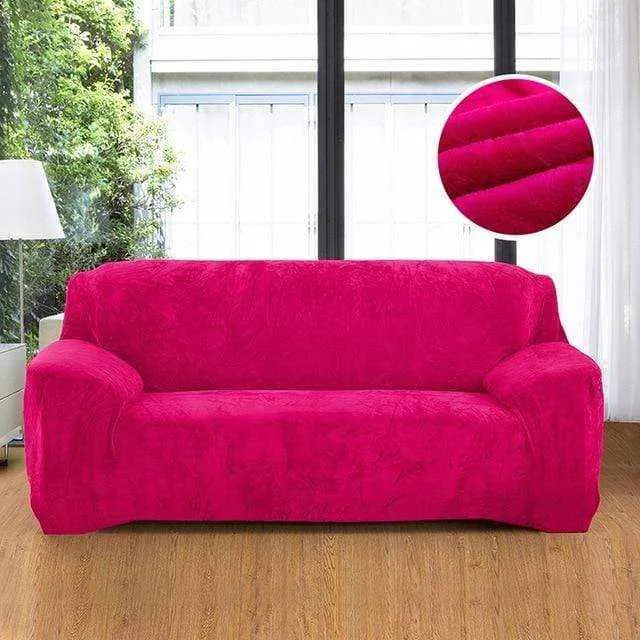 Housse de canapé au tissu moelleux VELOURS