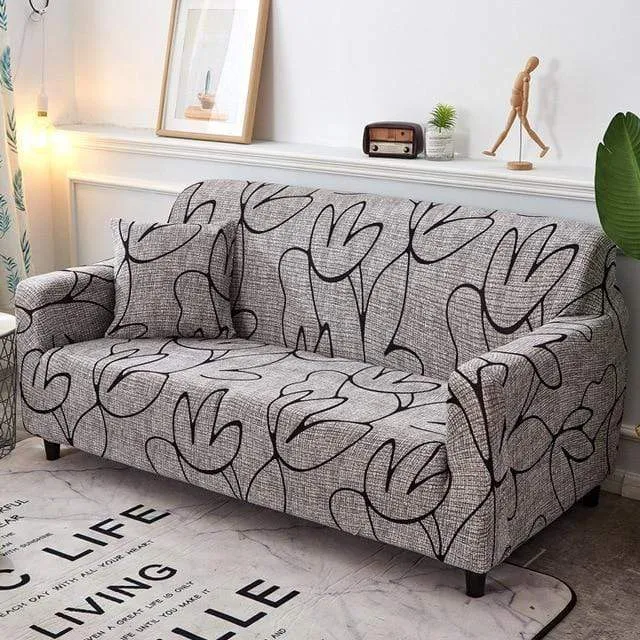 Housse de canapé imprimé extensible et protectrice MAGICTIF
