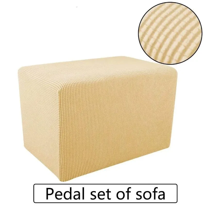 Housse protection pour poufs et repose pieds rectangulaire