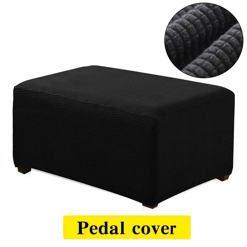 Housse protection pour poufs et repose pieds rectangulaire