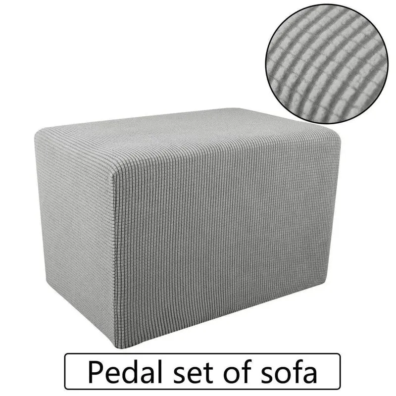 Housse protection pour poufs et repose pieds rectangulaire