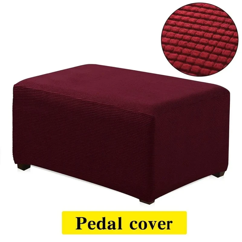Housse protection pour poufs et repose pieds rectangulaire