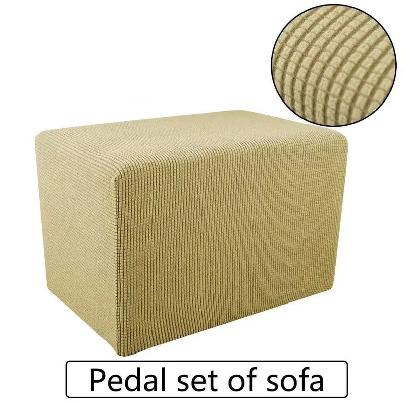 Housse protection pour poufs et repose pieds rectangulaire