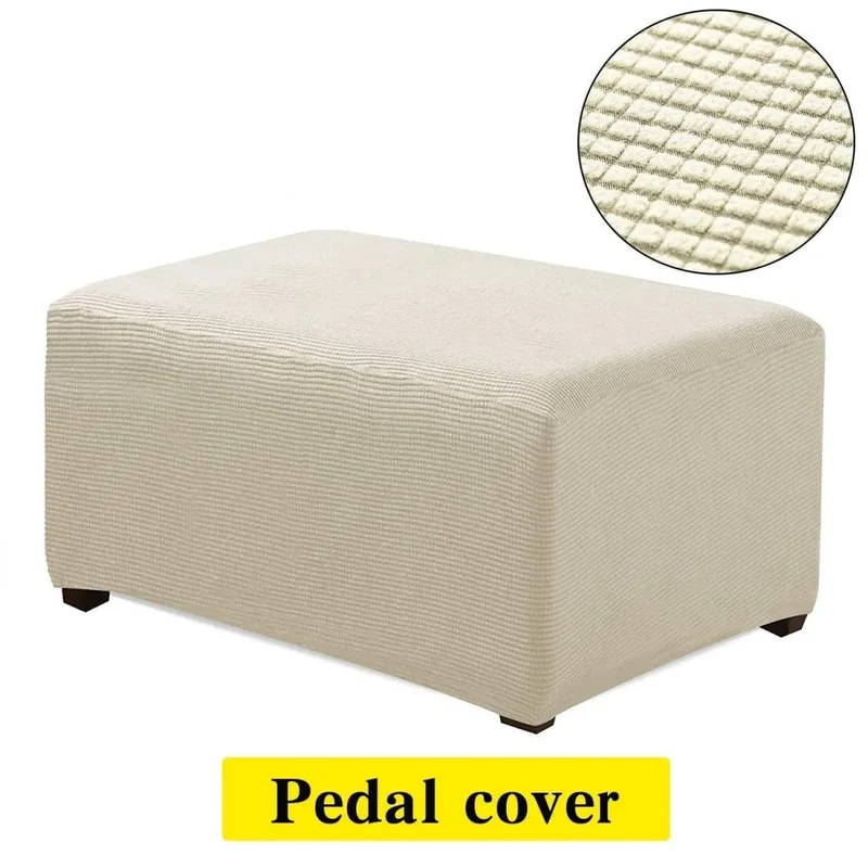 Housse protection pour poufs et repose pieds rectangulaire
